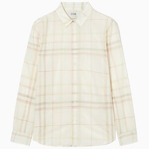 COS Light Beige Checkered Men's Shirt